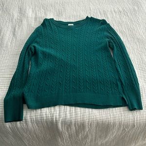 Teal crew neck sweater